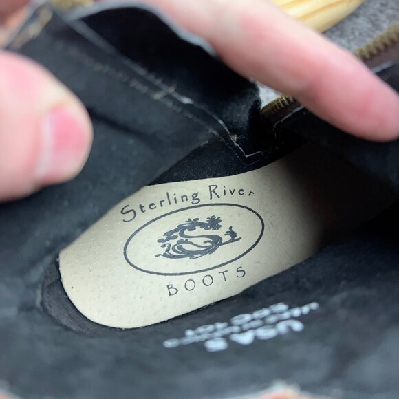 Sterling River Boots Women Size 5 Leather Distressed Ankle Bootie Made in Mexico - Picture 8 of 9